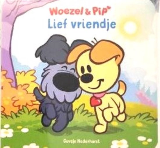 Mini blokboek Woezel & pip - Lief vriendje - voorleesboekje - cadeau kinderfeest - kartonboekje - klein blokboekje - 9cm