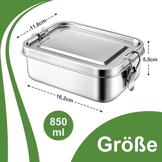 Lunchbox met 2 compartimenten (1200ml) | met logo | Lavista Lunchbox met 2 compartimenten (1200ml) | met logo | Lavista