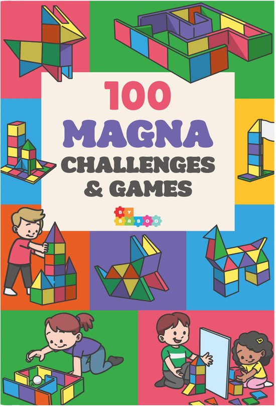 Magnetic Tiles Boekje - Magna Games & Challenges - Magnetische Tegels Uitbreiding - Creatief Speelgoed Cadeau Jongens Meisjes - Educatief Mind Montessori Kinderspeelgoed 3 Jaar, 4 jaar, 5 jaar, 6 jaar, 7 jaar, 8 jaar - Sinterklaas Cadeautjes