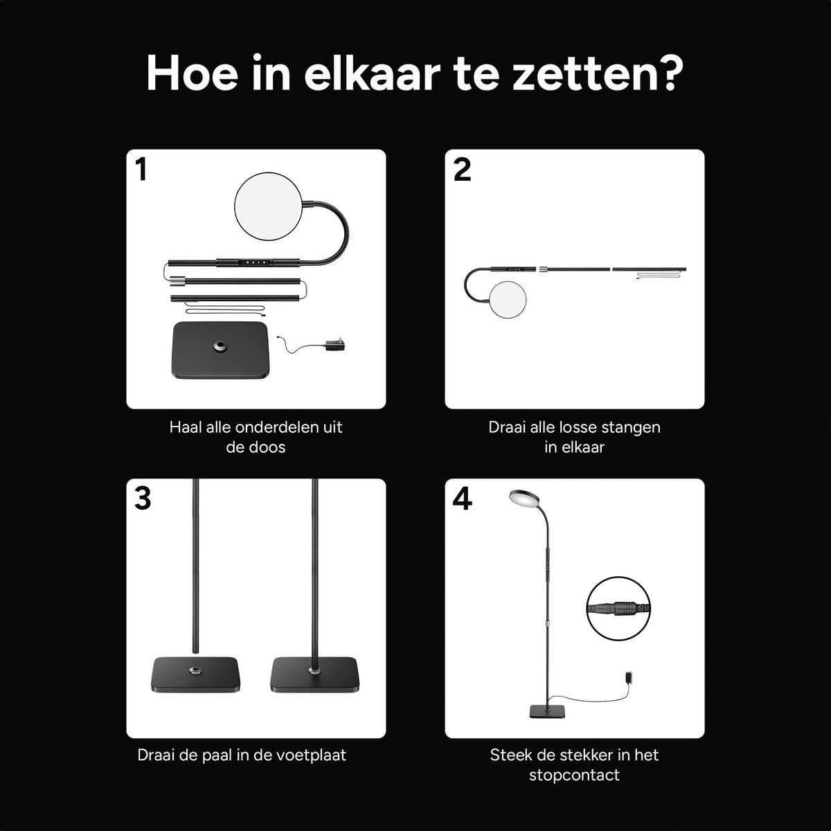 Vloerlamp - Slimme LED met Afstandsbediening thumbnail 6