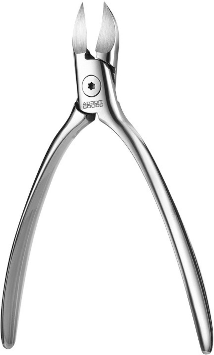 AdroitGoods Professionele RVS Nageltang – Precisie voor Dikke, Harde en Ingegroeide Nagels - Nagelknipper - Grijs