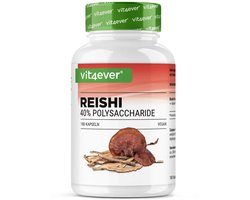 Vit4ever - Reishi Paddenstoel - 180 capsules - 1300 mg extract per dagelijkse dosis - 40% bioactieve polysacchariden - Veganistisch - Power Mushroom - Ganoderma lucidum