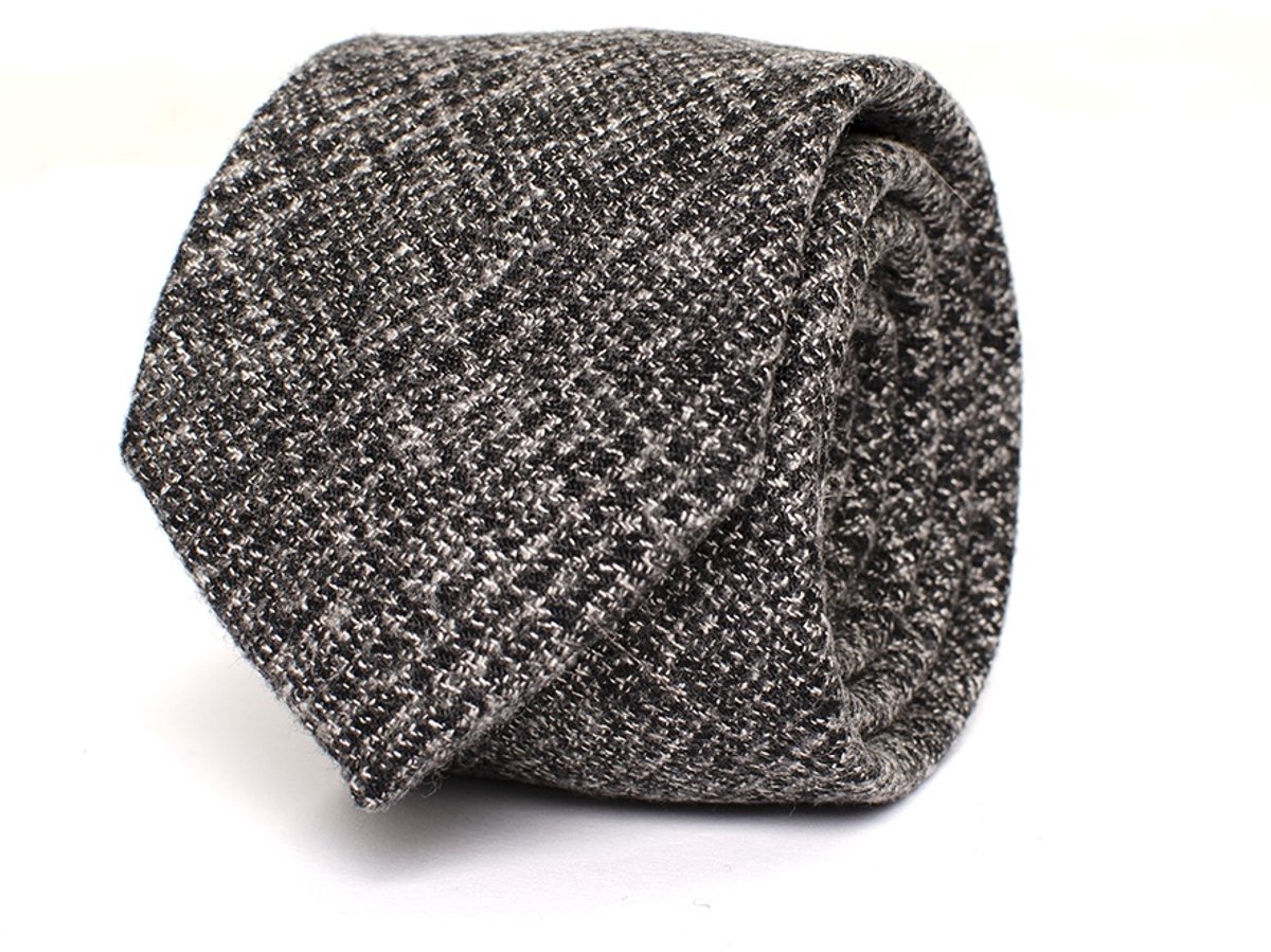 BOBBIO Dark check tie Charcoal (TRTIHE312 - 301)