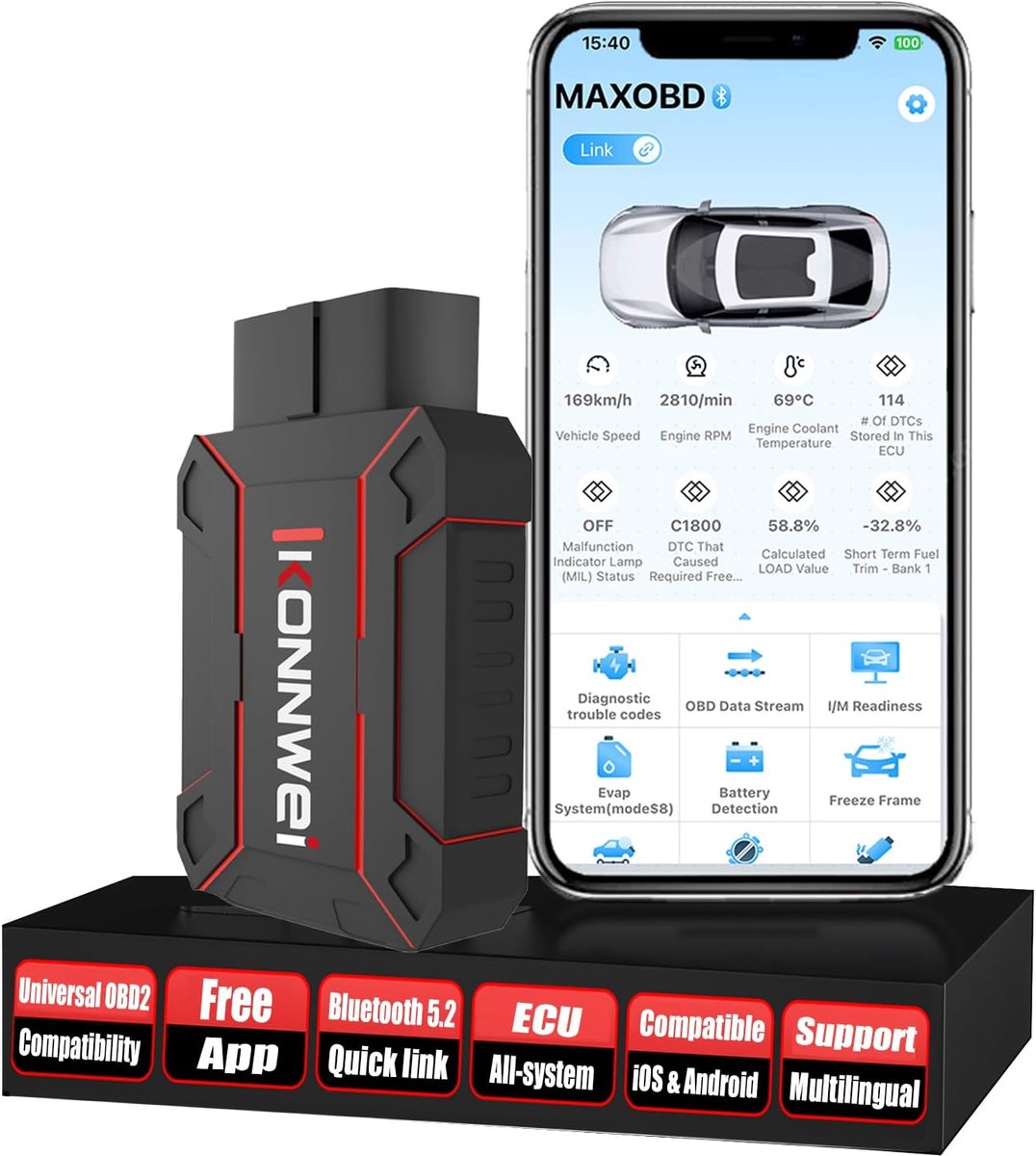 Konnwei MAXOBD - OBD2 thumbnail 5