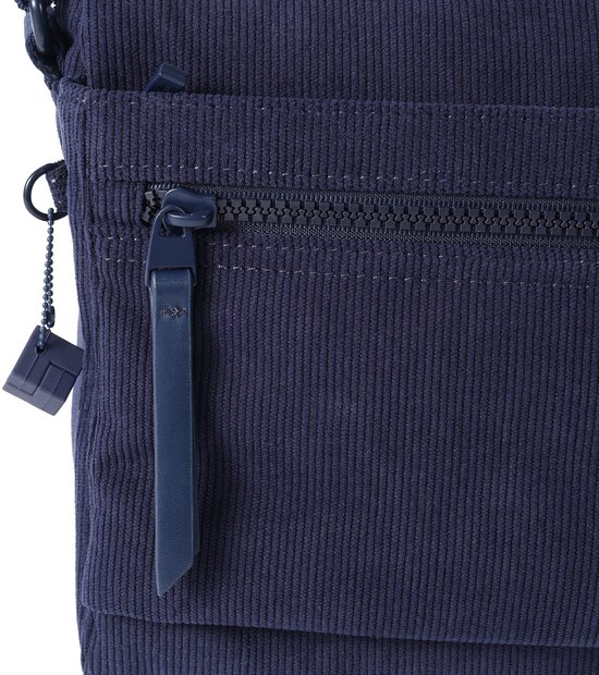Hedgren Eye Medium Sac bandoulière femme avec protection RFID – Taille moyenne – Velours Peacoat Blue