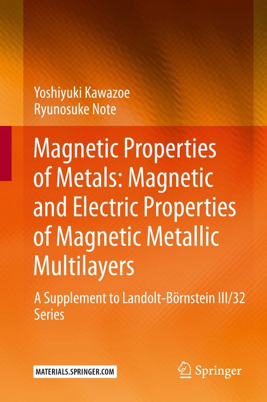 Magnetic Properties of Metals: Magnetic and Electric Propert ... - cover