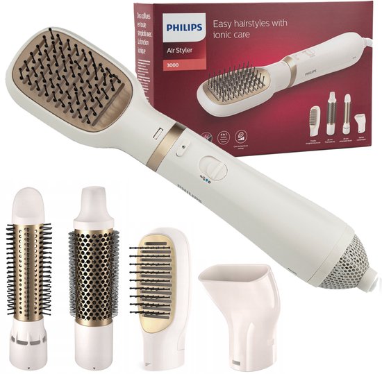 Philips 3000 series BHA310/00 coiffeur Set de coiffure Or chaud , Wit 800 W 1,8 m