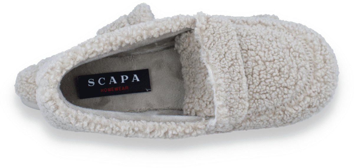 Scapa Dames Pantoffel Piedra | Beige | Maat: 40