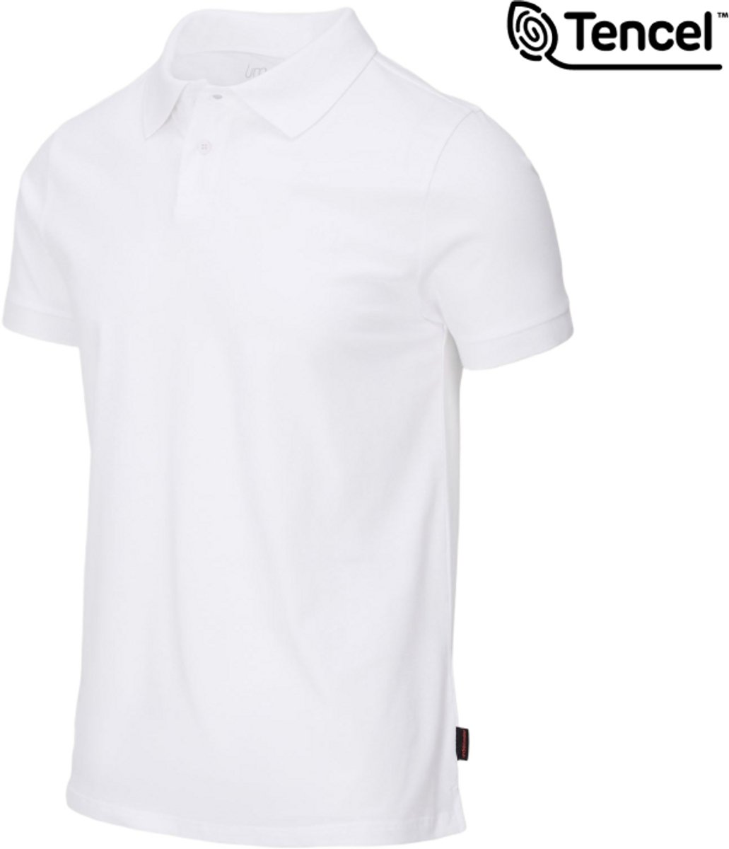 Undiemeister Polo Shirt Heren - Slim Fit - Anti-kreuk - ECOCELL™ Lyocell - Chalk White (Wit) - Maat XL