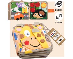 WoodyDoody Motoriek Baby Leerboek Giraffe XL