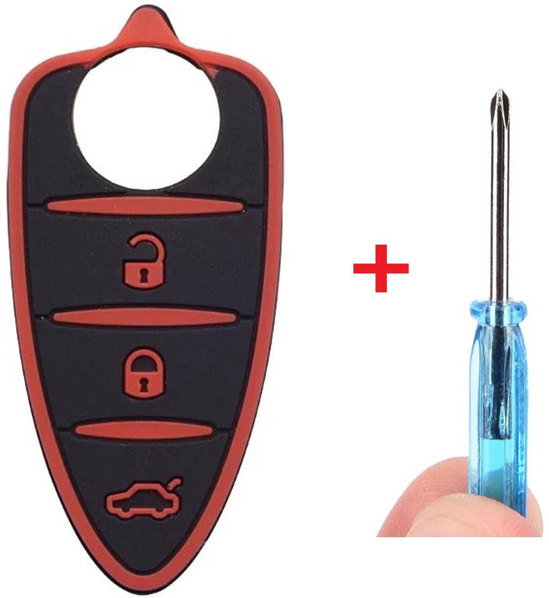 Drukknoppen autosleutel geschikt voor Alfa Romeo / Mito / Giulietta / Alfa Romeo sleutel behuizing rubber knoppen.