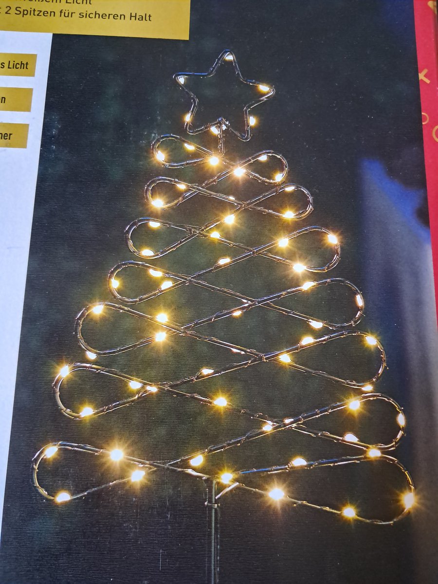 Livarno Home LED Tuinprikker kerst verlichting - Kerstboom - 48 cm - Met 6 uurs Timer