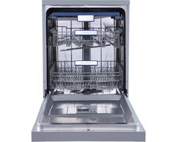 Heinner RVS Vaatwasser 60 cm — 14 Couverts, Auto-Deur Opening, Digitaal LED Display, 7 Programma's, Dual Zone, 5 Jaar Garantie — HDW-FSM60714AXD+++