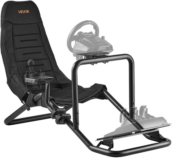 VEVOR Racing Wheel Stand, Robuuste GeïNtegreerde Simulatorcockpitstuurstandaard, Geschikt voor Logitech G25, G27, G29, G920, G923, Thrustmaster T300rs, Tx F458, T500rs, T3pa-Pro (F1/Gt) En Csr Pedalen, Zwart van Vevor — afbeelding 5