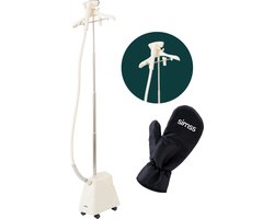 Simss® Prestige - Professionele Verticale Kledingstomer met Kledinghanger - 2,45L Waterreservoir - 2000W Inclusief Warmtebestendige Handschoen - Mat - Beige