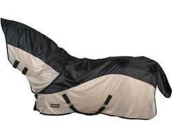 Horka - Combi Regen & Vliegendeken - Afneembare Hals - Navy Beige - Maat 185