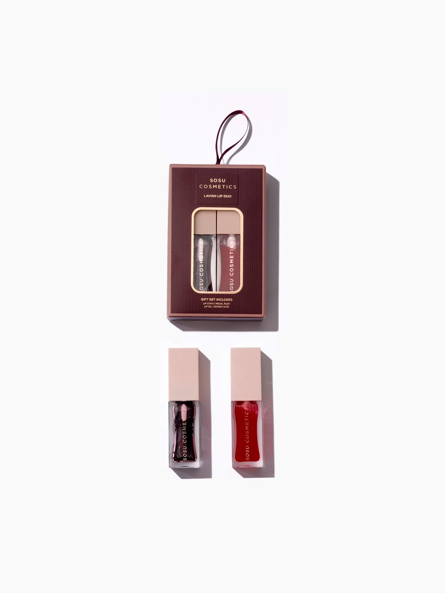 Sosu | Lavish Lip Duo Gift Set - Lip Oil - Lip Stain - Vegan - Lip Kado Set