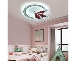 foto van Epochglo LED Plafondlamp Kinderkamer – Vlinder Design, 48W, Dimbaar met Afstandsbediening