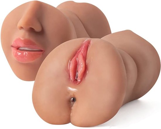 Quick Relief Elena™ - Masturbator - Pocket Pussy - 2 in 1 Blowjob & Vagina - Seks Toys voor Mannen - Deepthroat - 20 cm