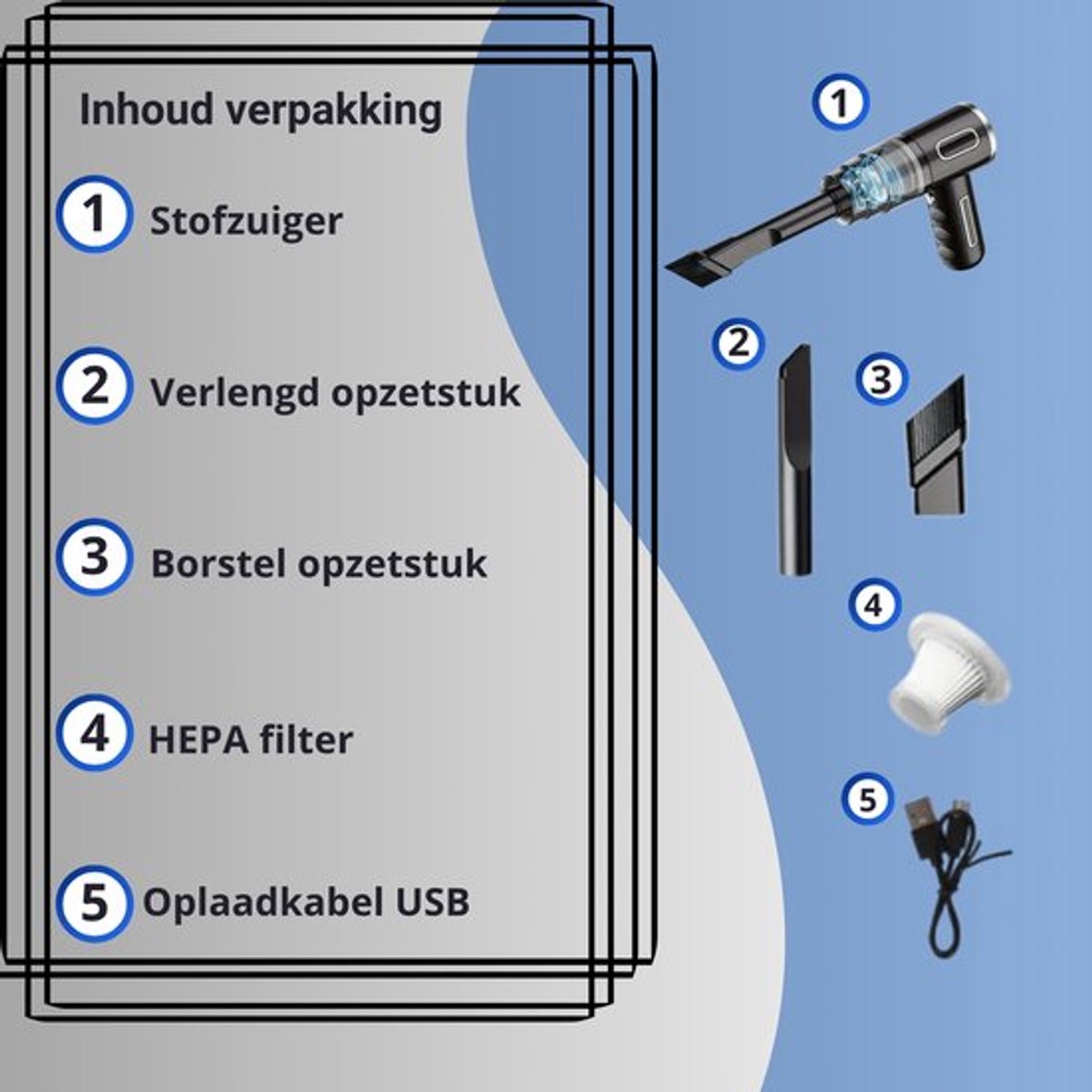 Techlyte® Draadloze Kruimeldief 120W voor Auto en Huis - afbeelding 3