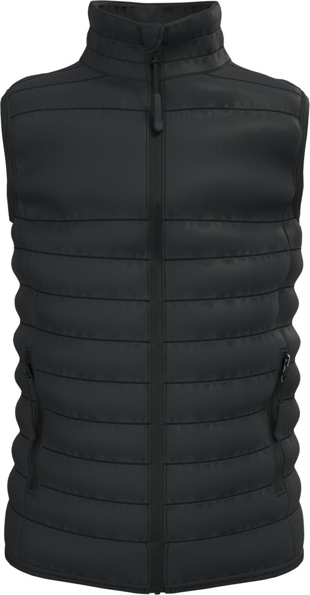 iDeal Basic Brand Gewatteerde kinder bodywarmer IB6174 - Black - 8/10 ans