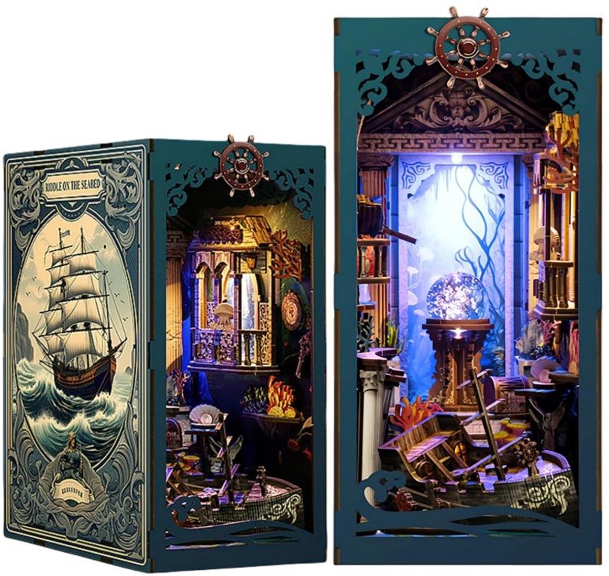 Bouwpakket - Miniatuur - Booknook - Diy - Ocean mystery - Zeeleven