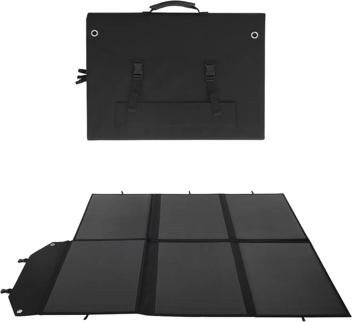 Opvouwbare zonnepanelen - Voor draagbaar gebruik en outdoor - 300W oplader - Opvouwbaar / Zwart