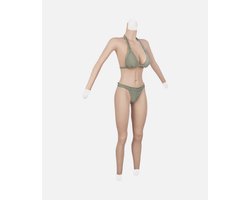 Siliconen Bodysuit – Cup D- Realistisch Vrouwenlichaam – Siliconen Borsten- Nep Borsten- Voor Cosplay & Crossdress