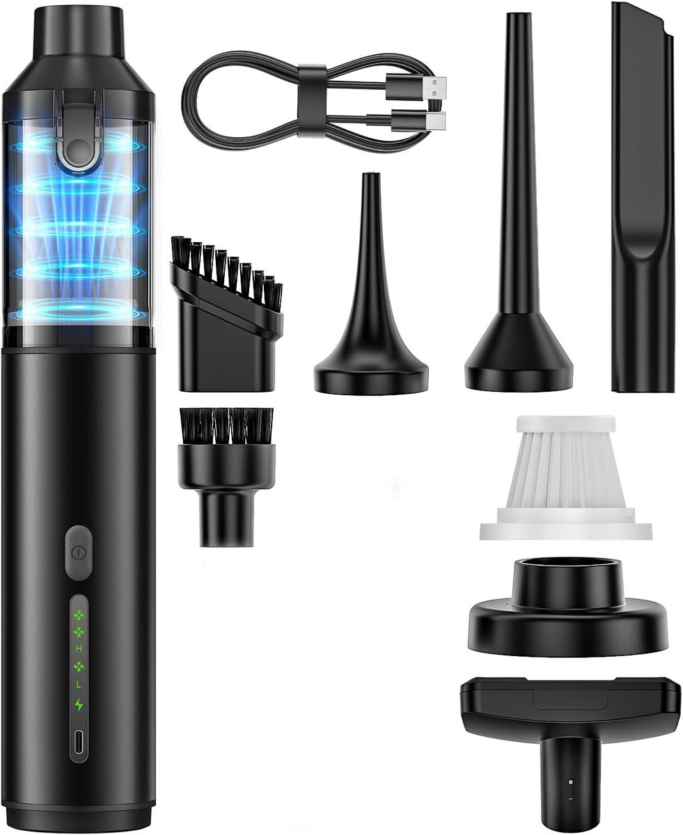 Detailkampioen Draadloze Handstofzuiger 4-In-1 met 16800 Pa Zuigkracht - Detailkampioen - €53,31