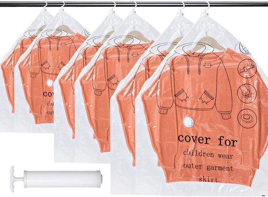 Hangende Vacuümzakken Voor Kleding En Pakken - 5 Stuks Herbruikbare Organizers Met Vacuumpomp Transparant Ruimtebesparende Opbergzakken Voor Donsjassen Geschikt Voor Kastorganisatie In Verschillende Maten Hangende Vacuümzakken Voor Kleding En Pakken - 5 Stuks Herbruikbare Organizers Met Vacuumpomp Transparant Ruimtebesparende Opbergzakken Voor Donsjassen Geschikt Voor Kastorganisatie In Verschillende Maten