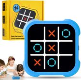 Teravo® Boter Kaas en Eieren Spel 3-in-1 - Whack A Mole - Tic Tac Toe - Memory Spelletjes - Reisspelletjes Kinderen - Educatief Speelgoed - Reisspellen - Cadeau voor Jongens en Meisjes - Vakantie Vliegtuig / Auto - Reizen - Blauw