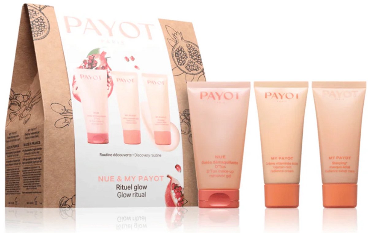 Payot - Rituel Glow Set - My Payot Crème Vitaminée Éclat & Nue Gelée Démaquillante D'Tox & My Payot Sleeping Masque Éclat - 3 stuks
