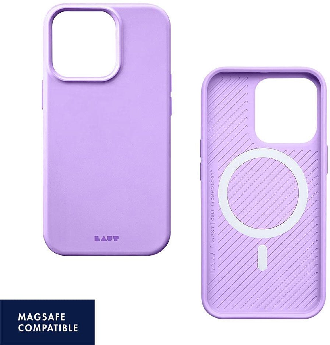 LAUT Huex Pastels mobiele hoesje geschikt voor iPhone 13 - Paars