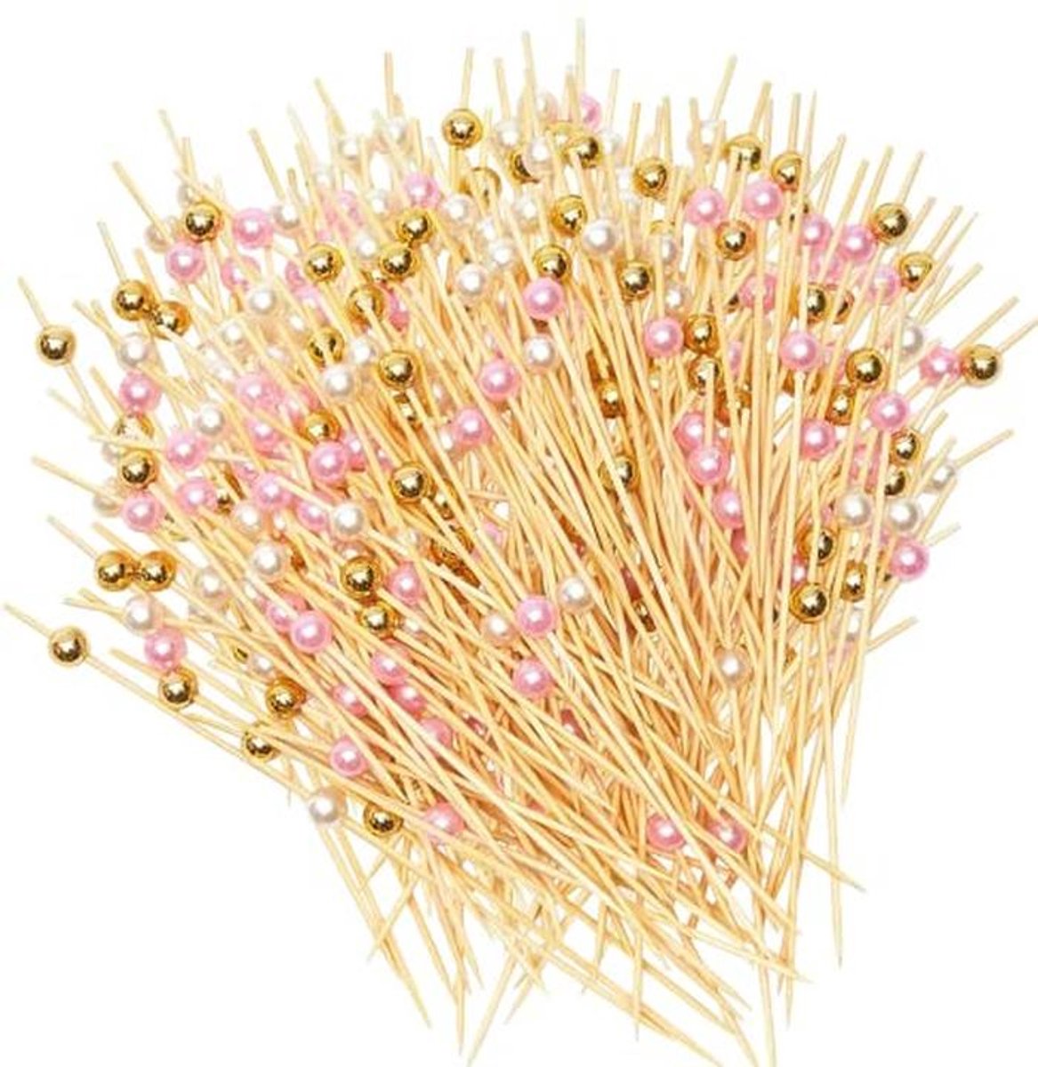 Cocktailspiesen 300 stuks - 12 cm Bamboe Picks voor Vingerfood en Feestaccessoires