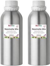 Neemolie met Emulgator Mix 2x Liter - Wateroplosbaar - Pure Neem Olie met Emulgator om Neem Spray te maken voor mens, dier en plant - Direct te Gebruiken