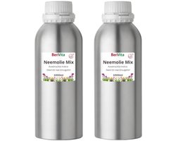Neemolie met Emulgator Mix 2x Liter - Wateroplosbaar - Pure Neem Olie met Emulgator om Neem Spray te maken voor mens, dier en plant - Direct te Gebruiken