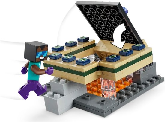 LEGO Minecraft - Voyage au Nether et portail de l'End - Jouets vidéo pour Enfants - 21584