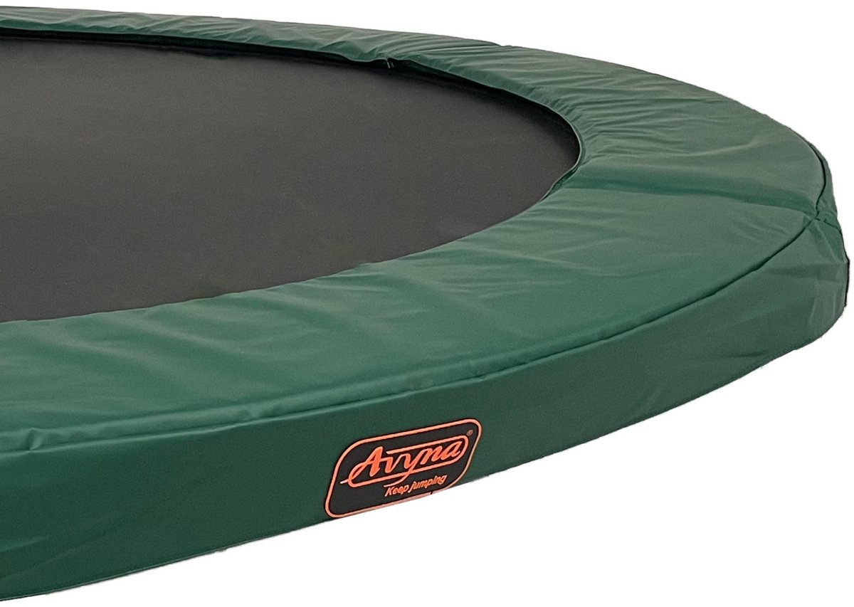 Universele Trampoline Rand Ø245 cm – Rond – Groen – Heavy Duty – Geschikt voor alle merken trampolines