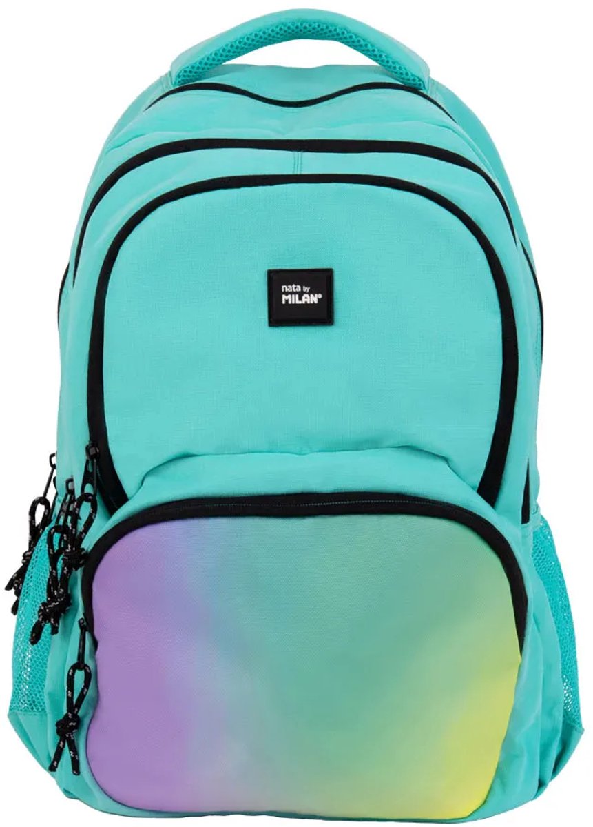 Milan Sunset 4 Zip School 25l Rugzak Groen,Blauw Kinderen