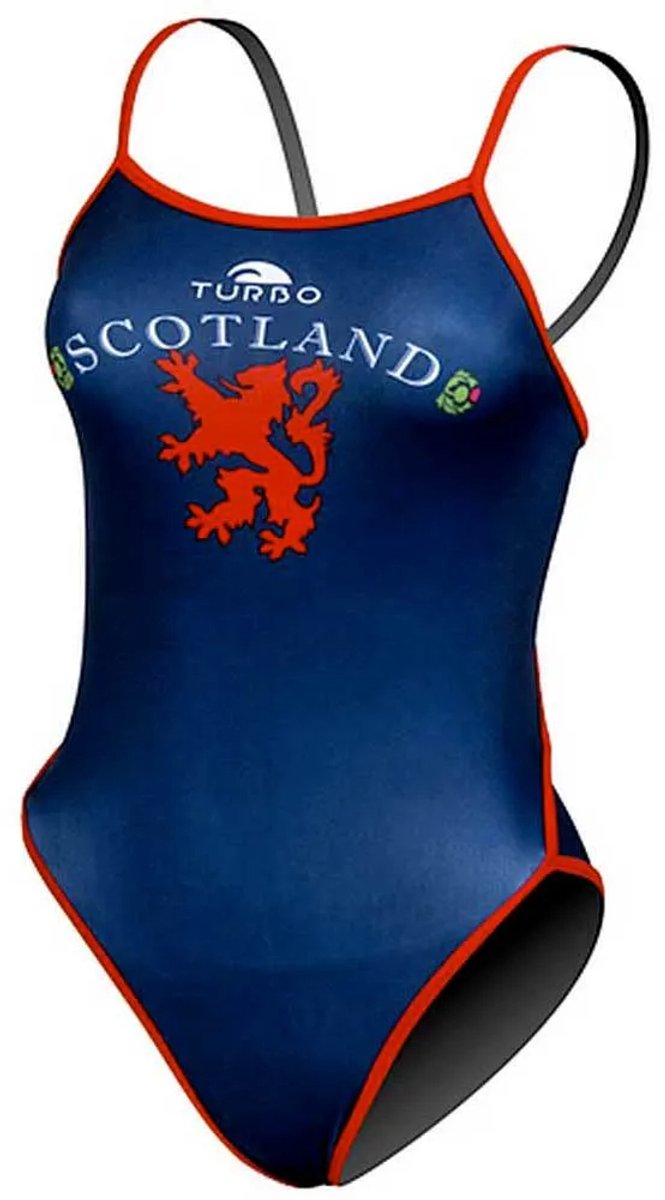 Turbo Scotland Zwemkleding Blauw M Vrouw Navy / Red