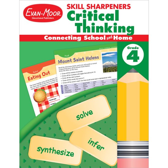Skill Sharpeners Critical Thinking, Grade 4 - cover