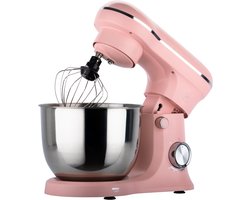 Keukenmachine - Keukenrobot met Mengkom 5L - keukenmixer 1500W - 10 Snelheden + Pulse - RVS Mengkom - Royal Swiss®