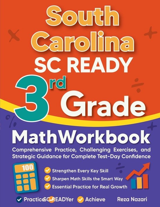 South Carolina SC READY 3rd Grade Math Workbook - cover