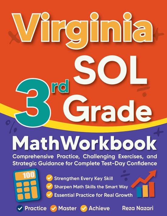 Virginia SOL 3rd Grade Math Workbook, Reza Nazari | 9798896478737 ...
