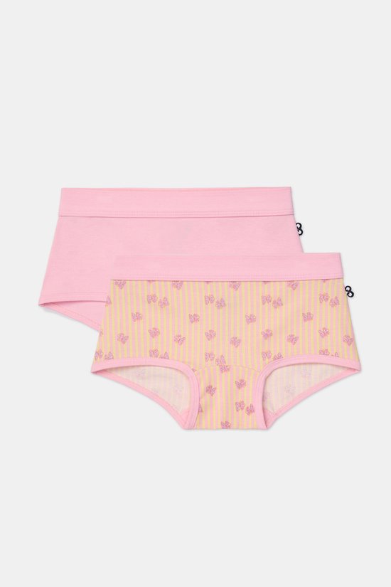 Woody 2 boxers meisjes - roze - vlinder - 261-10-SHD-Z/011 - maat 152