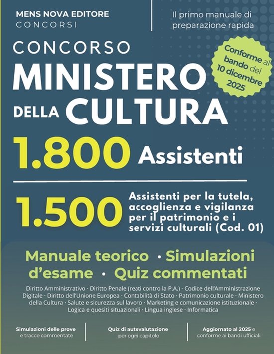 Concorso Ministero della Cultura 1800 Posti - cover