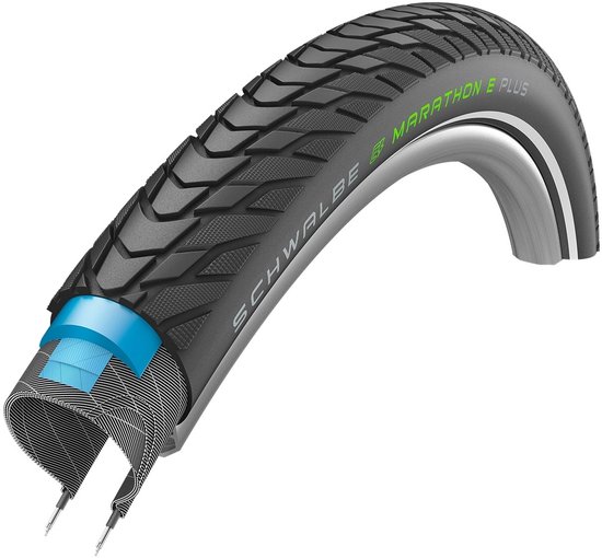 Buitenband Schwalbe Marathon E-Plus 28x1.50" / 40-622 mm - zwart met reflectie van Schwalbe — afbeelding 2