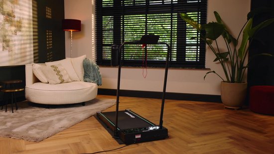 Dreaver Motion Pro - 2 in 1 Loopband Inklapbaar 12KM/U - Inclusief App & Accessoires - Hardloopband - Treadmill - Wandelband - Walking pad - Voor Thuis