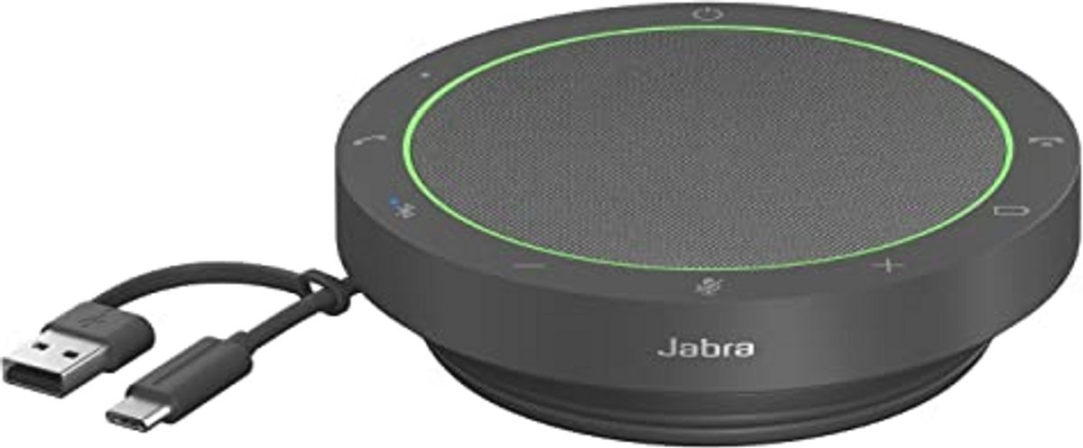 Draadloze Bluetooth Speakerphone met 4 Noise Cancelling Microfoons - Compact Ontwerp - Geavanceerde Geluidskwaliteit