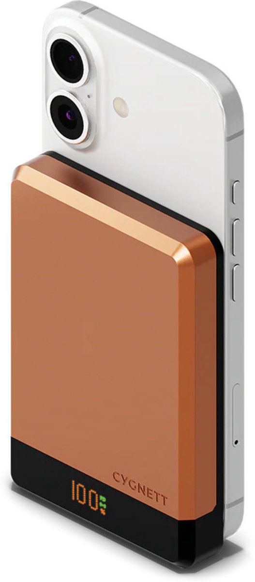 Cygnett MagSlim 10.000mAh Powerbank - Koper